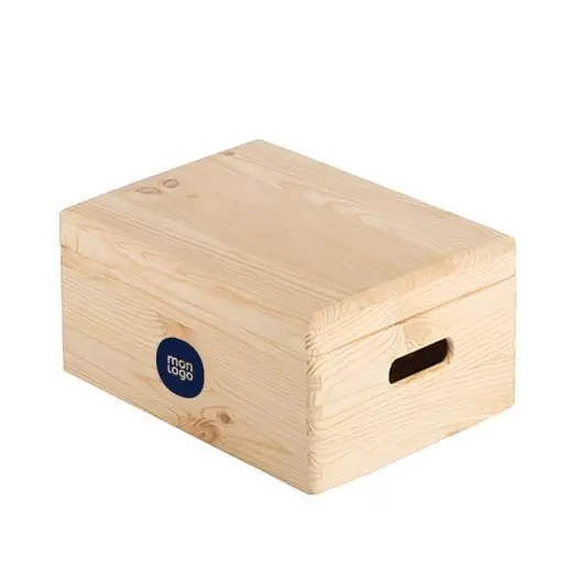 CAISSE EN BOIS PERSONNALISABLE AVEC COUVERCLE 'KATAKO'