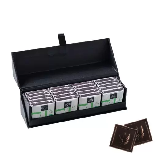 COFFRET PERSONNALISÉ DE 20 CARRÉS DE CHOCOLAT LPCC® 'DELICATESSE'