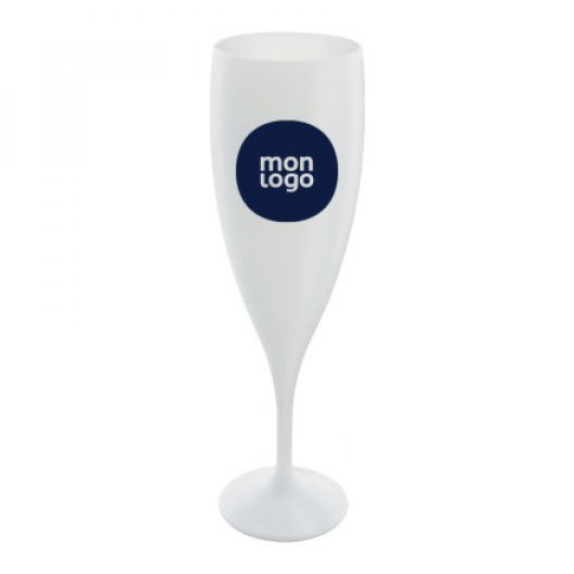 FLÛTE À CHAMPAGNE PERSONNALISÉE RÉUTILISABLE 'CUPCHAMP' 14 CL