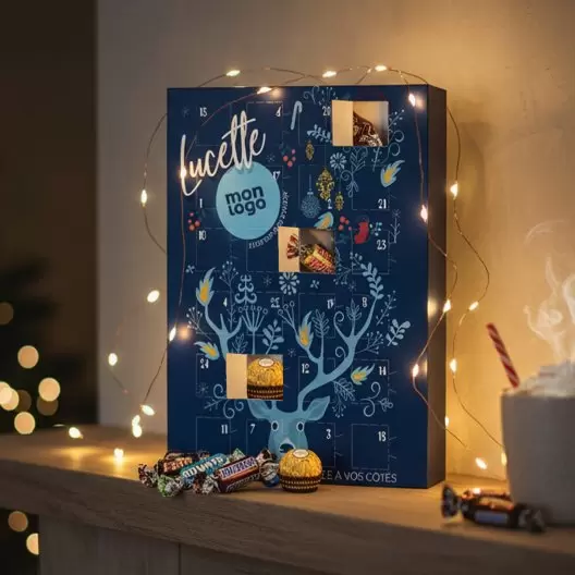 CALENDRIER DE L'AVENT PERSONNALISABLE 'GOURMAND'