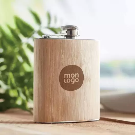 FLASQUE PERSONNALISÉE EN MÉTAL 'GUDY'