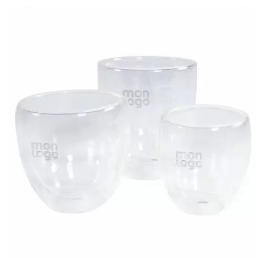 SET DE 2 TASSES À DOUBLE PAROI PERSONNALISABLE 'VODY' 