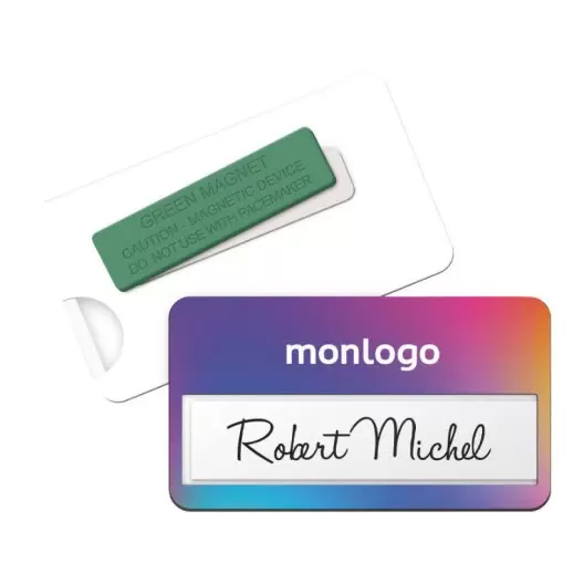 BADGE PERSONNALISABLE ÉTIQUETTE 'ETIKETA'
