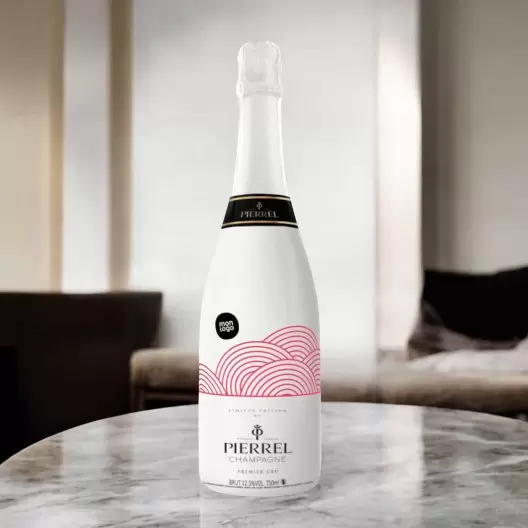 BOUTEILLE DE CHAMPAGNE PERSONNALISÉ PIERREL® 75 CL 'PETILLE'