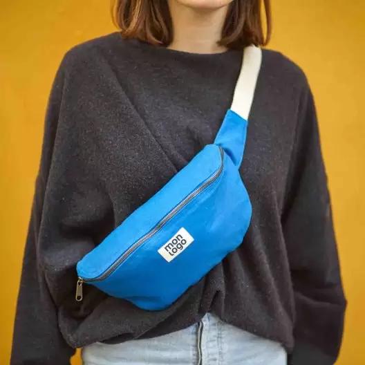 SAC BANANE PERSONNALISABLE EN COTON STUDI BY HINDBAG 'ANTOINE'