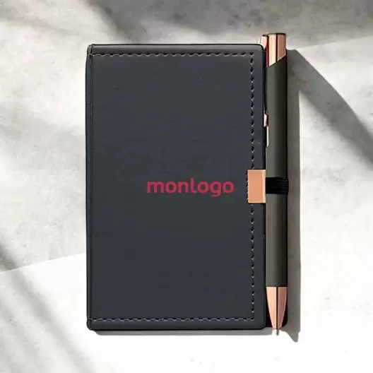 BLOC NOTES PERSONNALISÉ ET STYLO 'CROSKI'