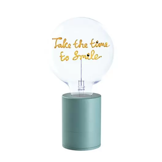 AMPOULE PERSONNALISEE 2 LIGNES 'LAMPUN'