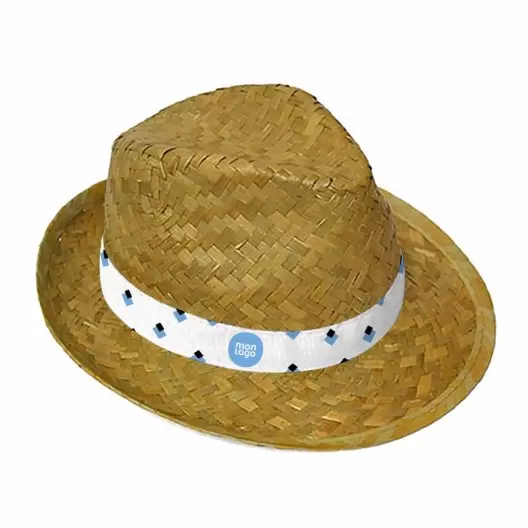CHAPEAU DE PAILLE PERSONNALISABLE 'BRAZ EU'