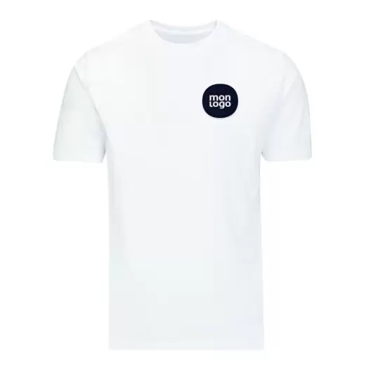 TEE SHIRT PERSONNALISÉ BLANC MIXTE BIO MANTIS® 'CANDIDE'