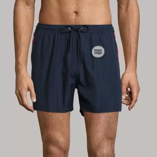 SHORT DE BAIN TRICOLORE PERSONNALISABLE 'SUNRISE'