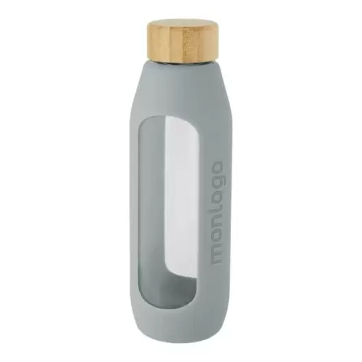 BOUTEILLE PERSONNALISEE VERRE BOROSILICATE 'SILIGRIP'