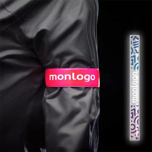 BRASSARD RÉFLÉCHISSANT PERSONNALISÉ 40X3 'PREVENTI CREA' 