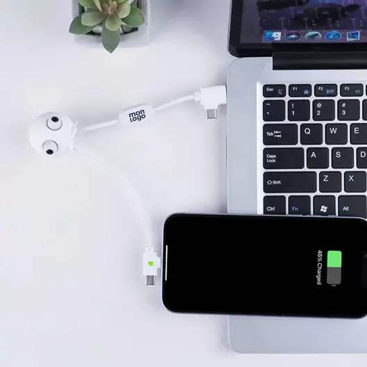 CABLE ANTI STRESS PERSONNALISABLE 4 EN 1 'OCTOBY'