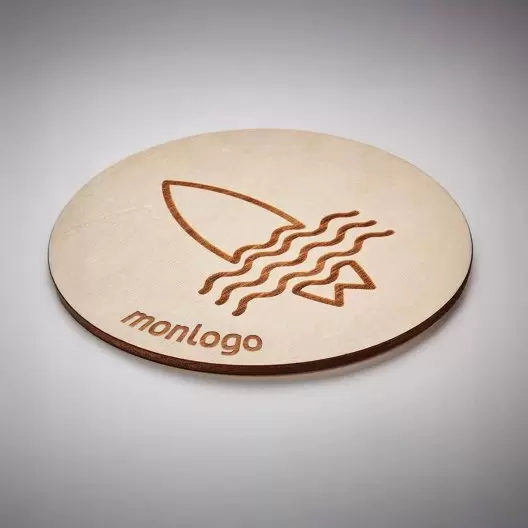 SOUS BOCK EN BOIS PERSONNALISABLE 'GOLO'