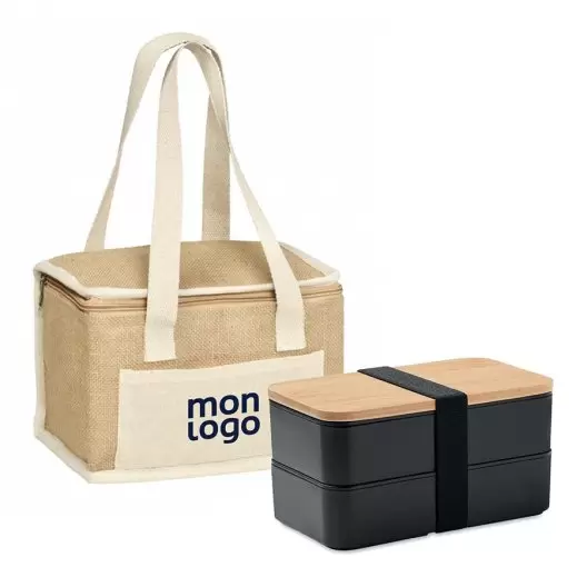 SET PERSONNALISABLE LUNCHBOX ET SAC ISO 'CARLITA ONE'