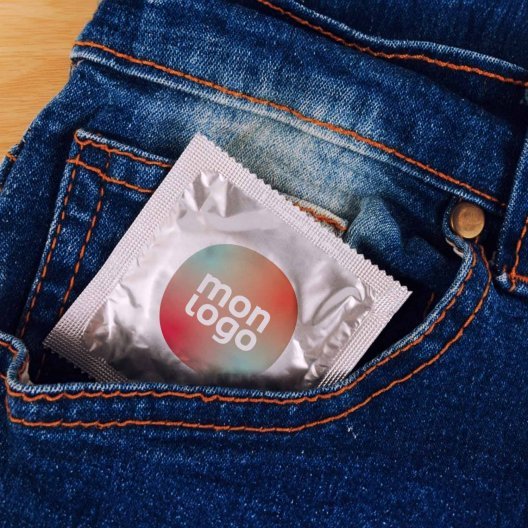 PRÉSERVATIF PERSONNALISABLE AVEC FOIL 'UNO SHINY'