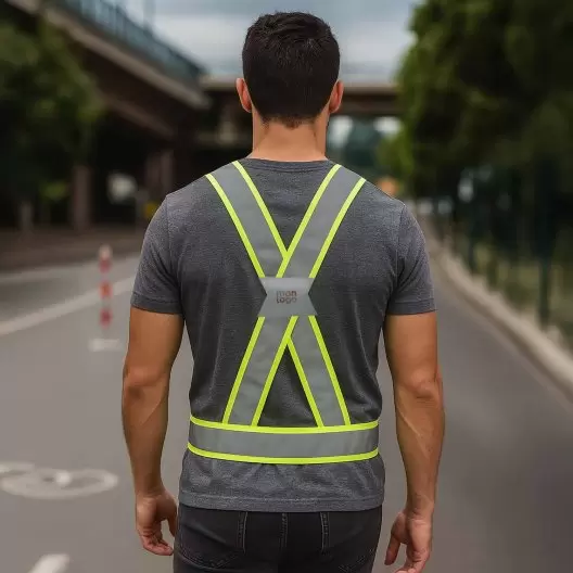 HARNAIS REFLECHISSANT PLIABLE PERSONNALISABLE 'SAFEFLUO'