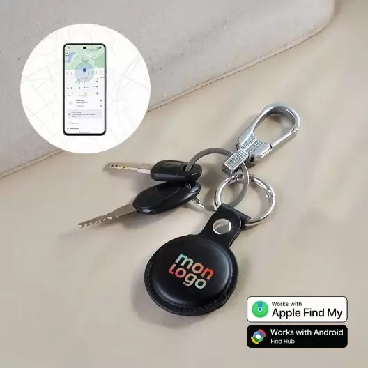 PORTE CLE GEOLOCALISABLE PERSONNALISABLE 'KEYFIND DUAL'