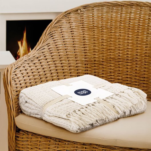 PLAID COTON RECYCLE PERSONNALISABLE A FRANGES 'RUSTO'