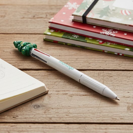 STYLO MULTICOLORE PERSONNALISABLE 'XMAS'