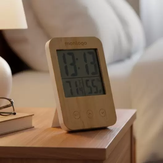 STATION METEO BAMBOU PERSONNALISABLE 'TEMPO'