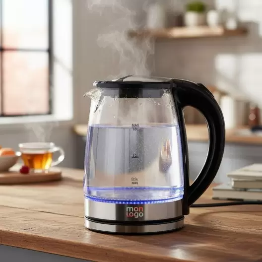 BOUILLOIRE ELECTRIQUE VERRE 1.8L PERSONNALISABLE 'LOIRE'