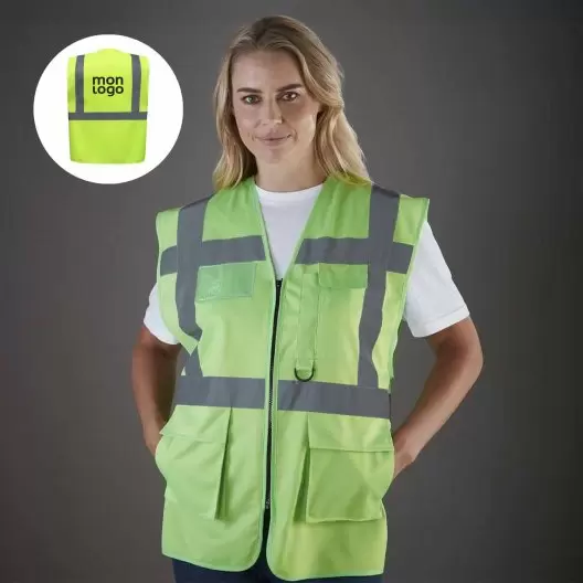 GILET SECURITE PERSONNALISABLE 'BERLIN RPET'