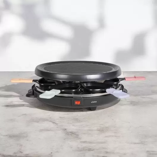 APPAREIL RACLETTE 6 PERSONNES PERSONNALISABLE 'MAROILLES' LIVOO®