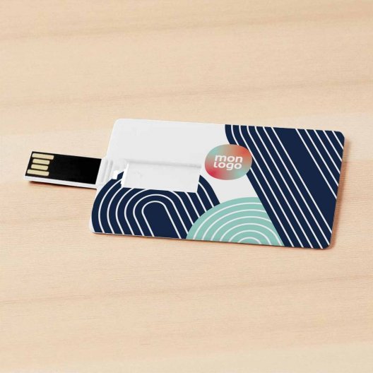 CLE USB CARTE PERSONNALISABLE 1 A 64GO 'CREDITA QUADRI