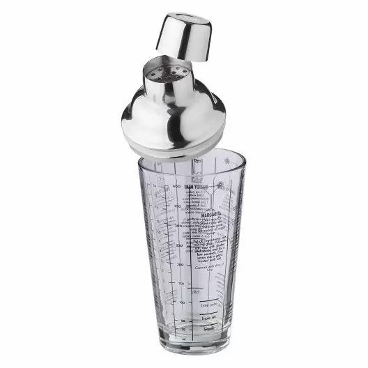 SHAKER GRADUE PERSONNALISABLE VERRE ET INOX 'SCUOT'