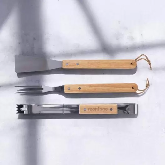 SET BARBECUE 3 PIECES PERSONNALISABLE 'RIBZOU'