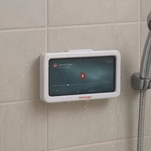 SUPPORT SMARTPHONE PERSONNALISABLE POUR DOUCHE 'SHOWY' 