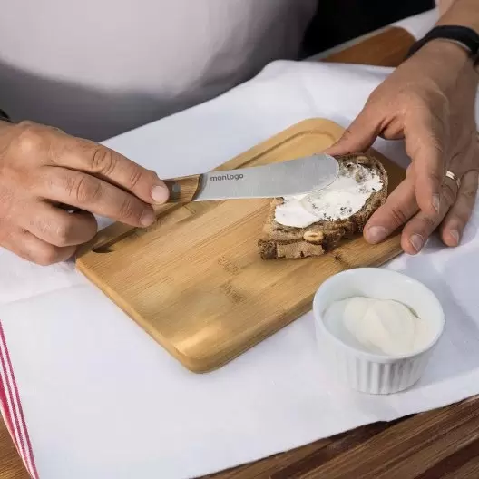 SET PLANCHE ET COUTEAU BAMBOU PERSONNALISABLE 'TARTINEUR'