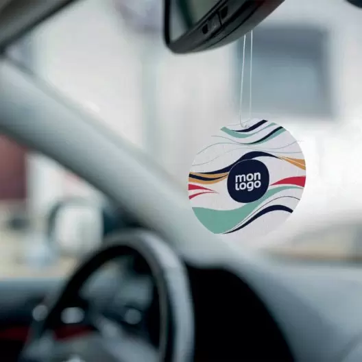 DESODORISANT VOITURE PERSONNALISABLE 'KENDO ROND'