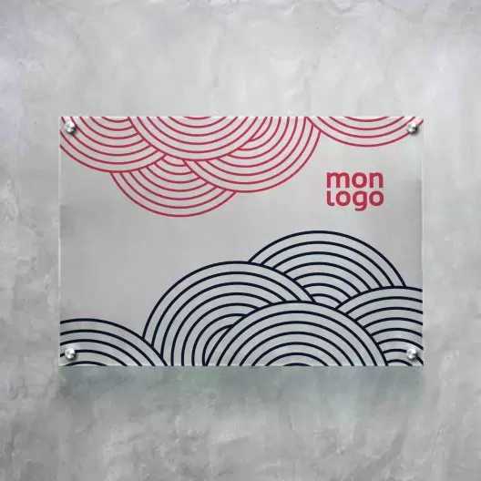 PLAQUE PROFESSIONNELLE PLEXIGLAS PERSONNALISABLE 'PLATAO'