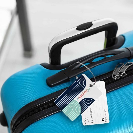 ETIQUETTE A BAGAGE PIVOTANTE PERSONNALISABLE 'SEEU'