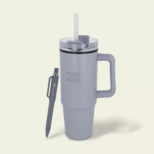 SET MUG ET STYLO PERSONNALISABLE 'STANLI'