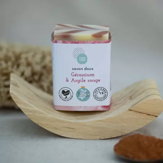 SAVON DOUX BIO 100G PERSONNALISE 'MOUSSING'