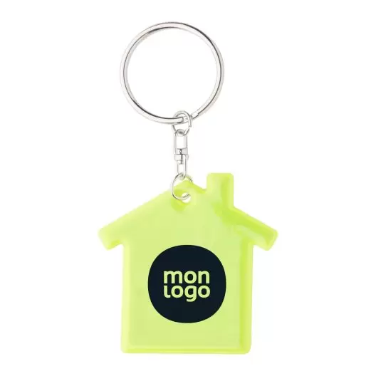 PORTE CLE REFLECHISSANT PERSONNALISABLE 'OVIO MAISON'