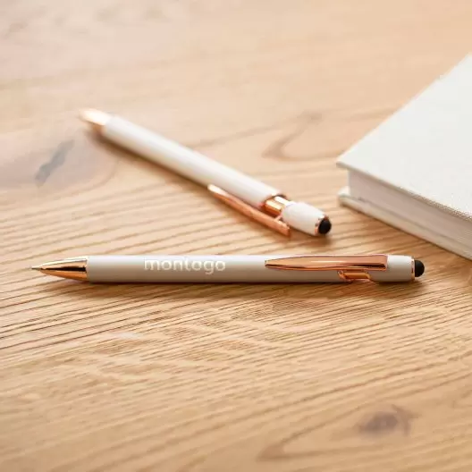 STYLO A BILLE PERSONNALISABLE MINE BLEUE 'PRINCY ROSY'