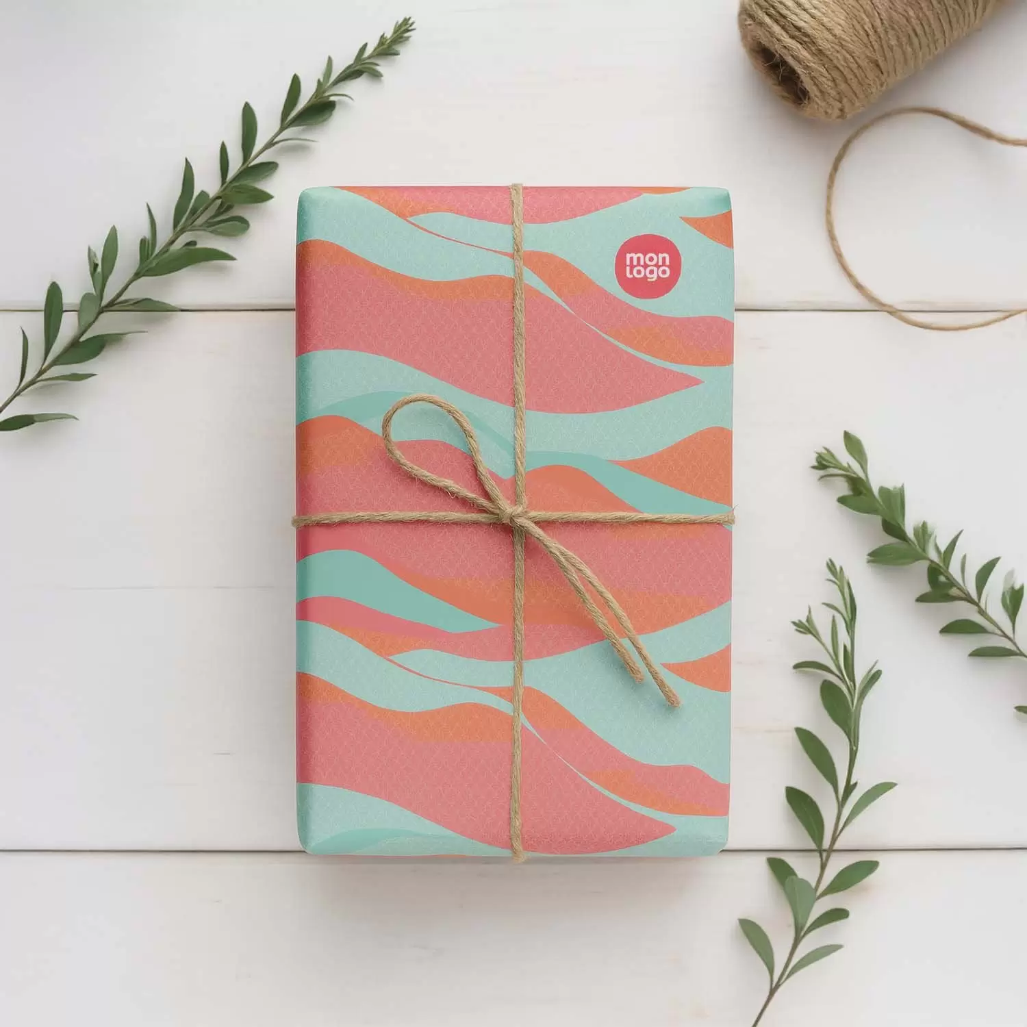 FEUILLE PAPIER CADEAU PERSONNALISEE 'GIFTPAPER 50x70'