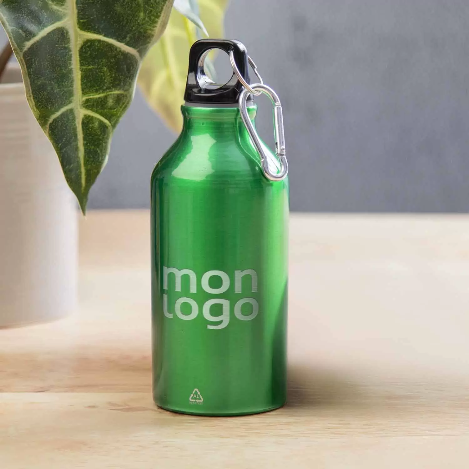 GOURDE ALUMINIUM PUBLICITAIRE 400 ML 'EVEREST RECYCLE'
