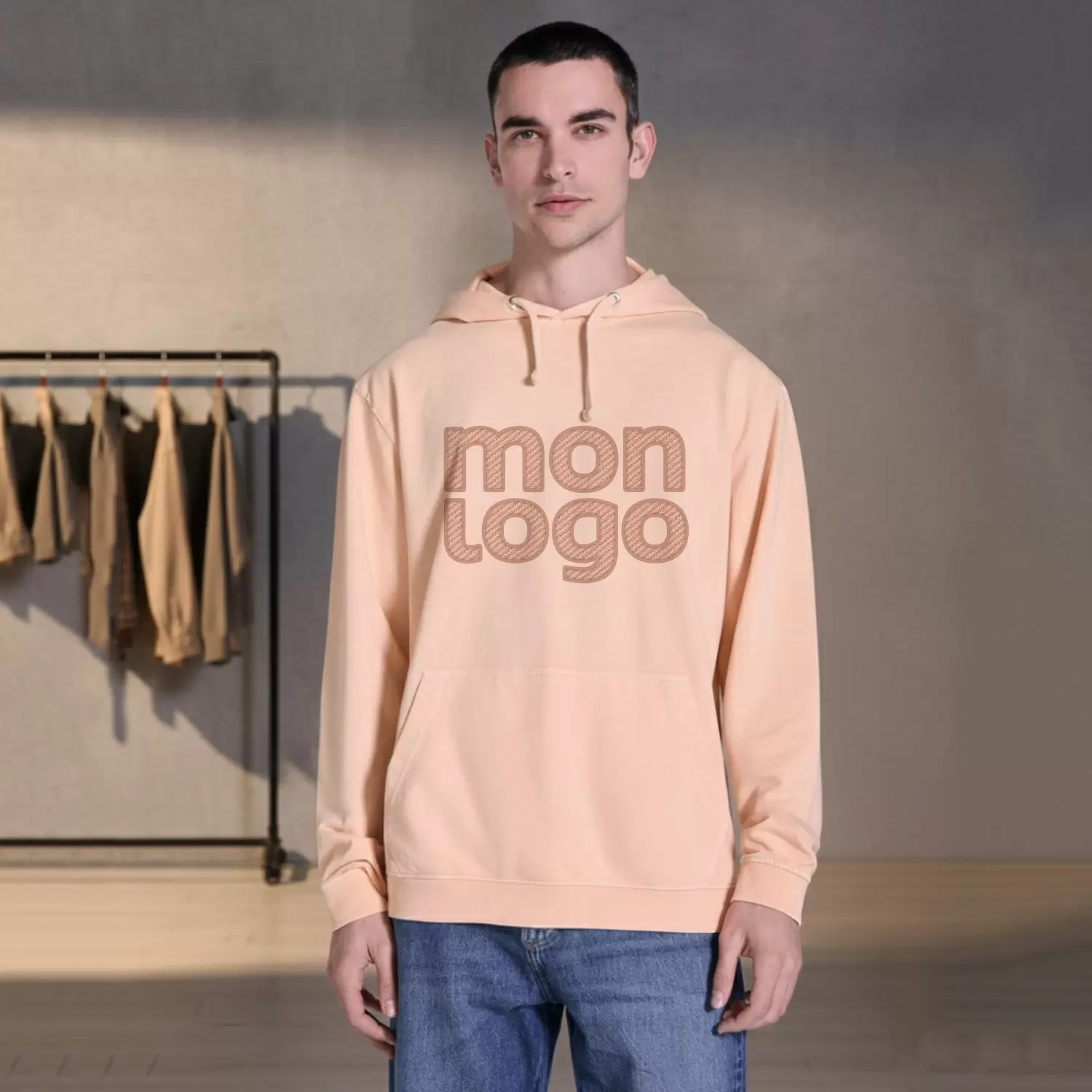 SWEAT A CAPUCHE MIXTE PERSONNALISABLE 'KENIA'