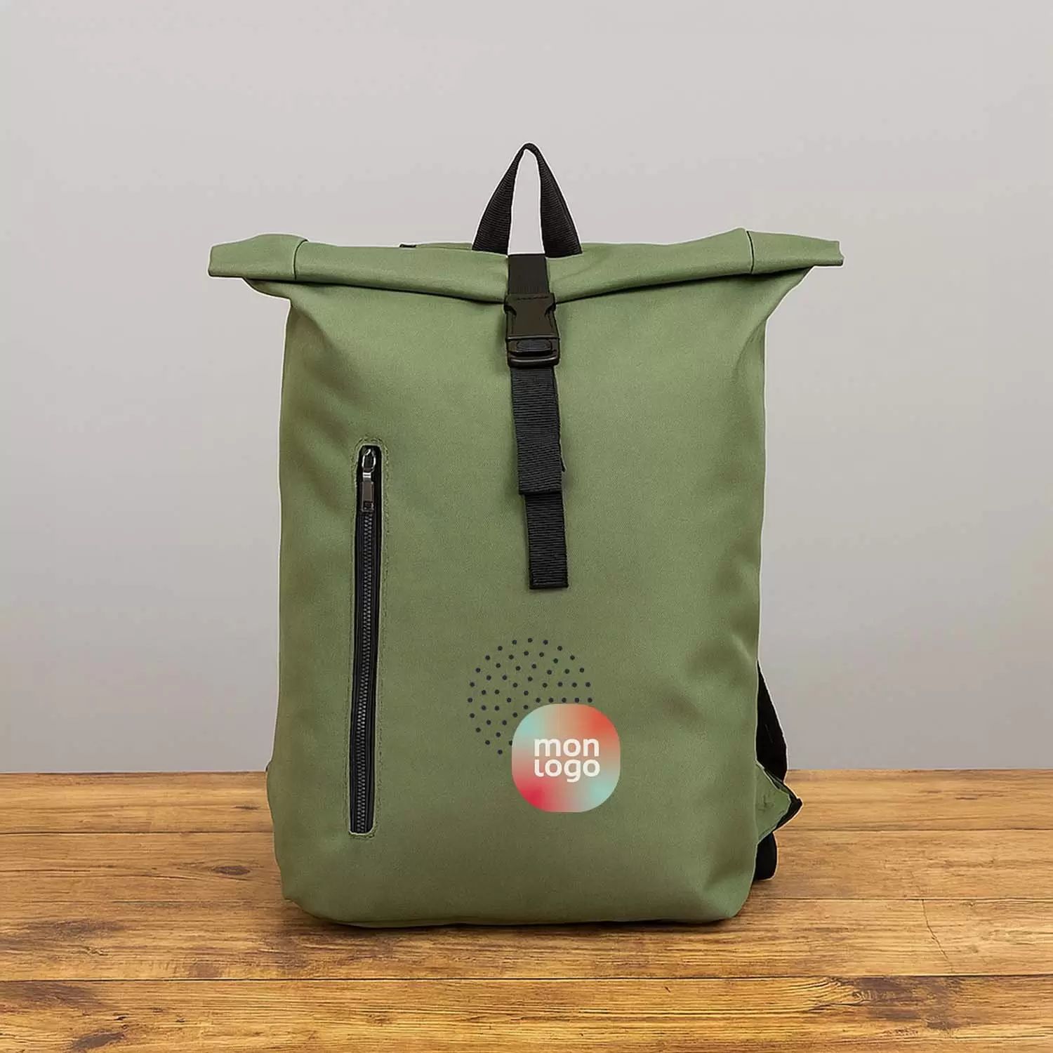SAC A DOS ROLLTOP RPET PERSONNALISABLE 'MIKOS'