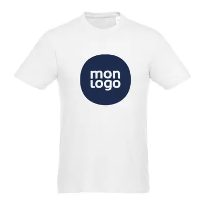TEE-SHIRT PUBLICITAIRE MIXTE BLANC 'MARTI' - EXPEDITION RAPIDE 4 JOURS