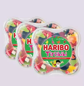 LOT DE 3 BOÎTES DE BONBONS HARIBO® 