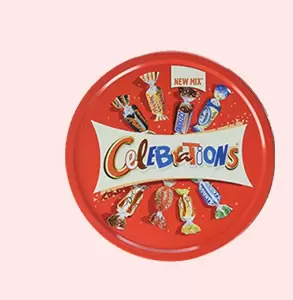 BOITE CELEBRATIONS® EN MÉTAL 