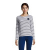 MARINIÈRE PUBLICITAIRE COL ROND FEMME 'MARINE' 150GR/M²