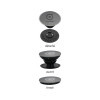 SUPPORT PUBLICITAIRE POUR TÉLÉPHONE POPSOCKETS® 'POPGRIP'   FINITION ALUMINIUM