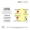 SUPPORT PUBLICITAIRE POUR TÉLÉPHONE POPSOCKETS® 'POPGRIP'   FINITION ALUMINIUM